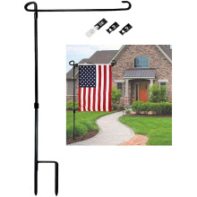 hot sale garden flag  with metal iron pole yard mini garden flag pole